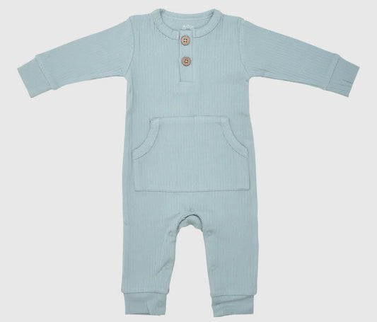 Robins Egg Ribbed Playsuit