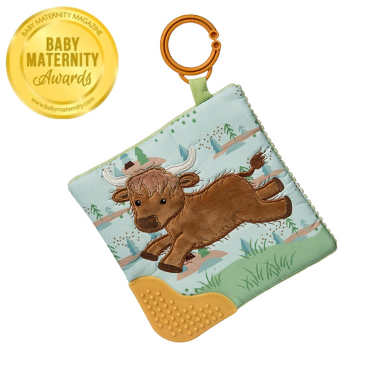 Highland Cow Crinkle Teether