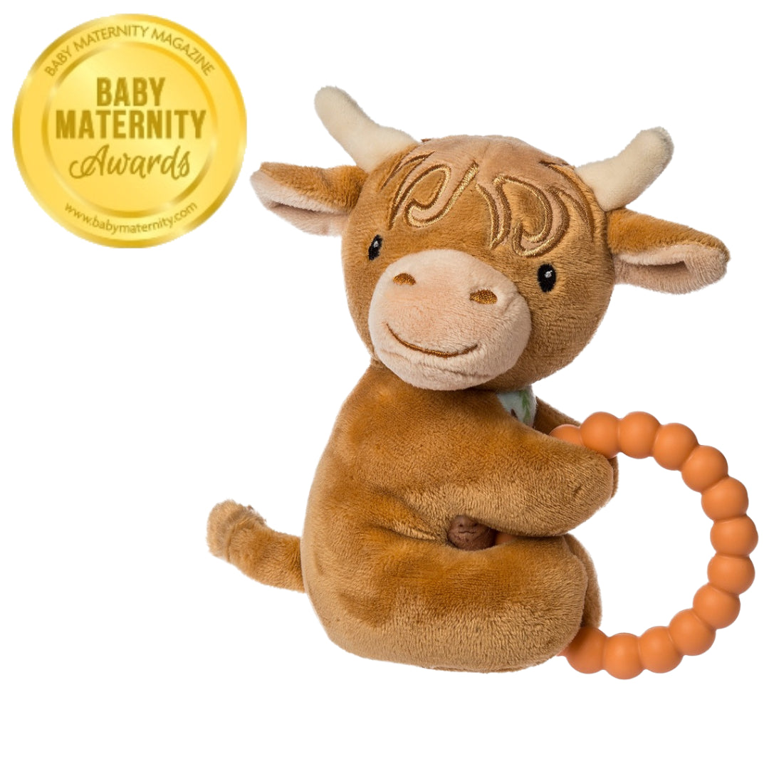 Highland Cow Teether Rattle
