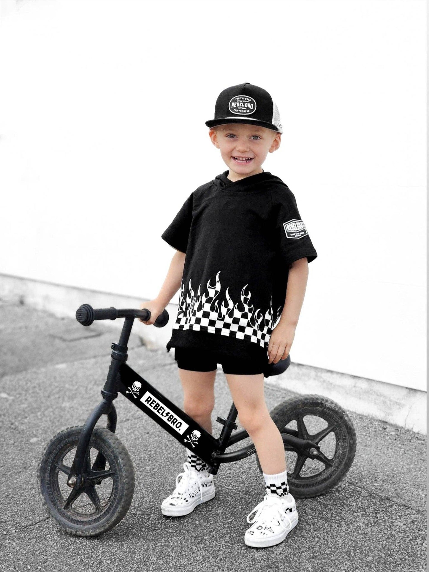 Short Sleeve Hoodie in Harley