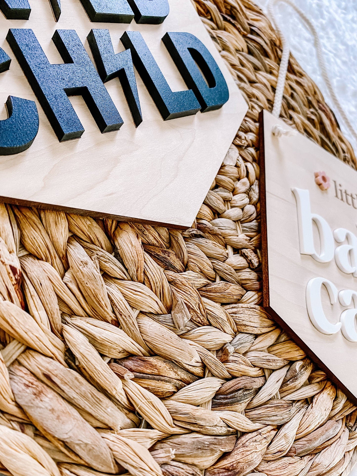 Wild Child Lightning Bolt Nursery Pennant Wall Sign