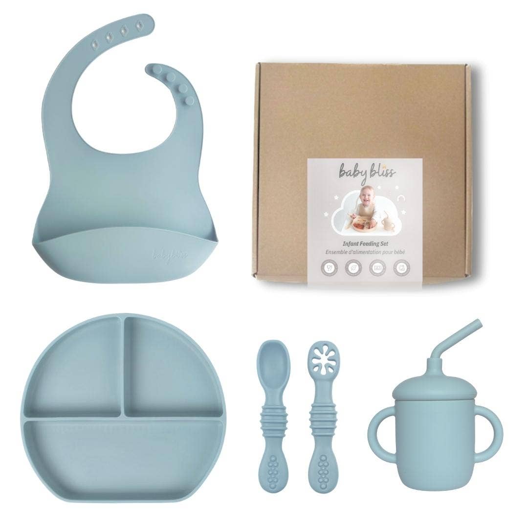 Infant Feeding Set, Baby Mealtime Gift Set with Box