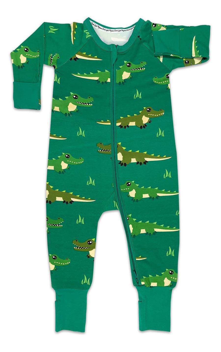 Crocodiles, Green Baby Pajamas