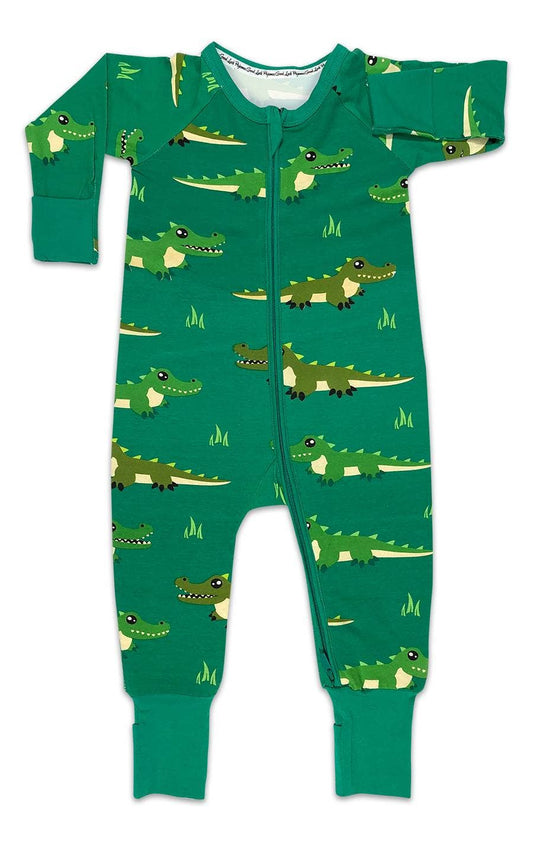 Crocodiles, Green Baby Pajamas