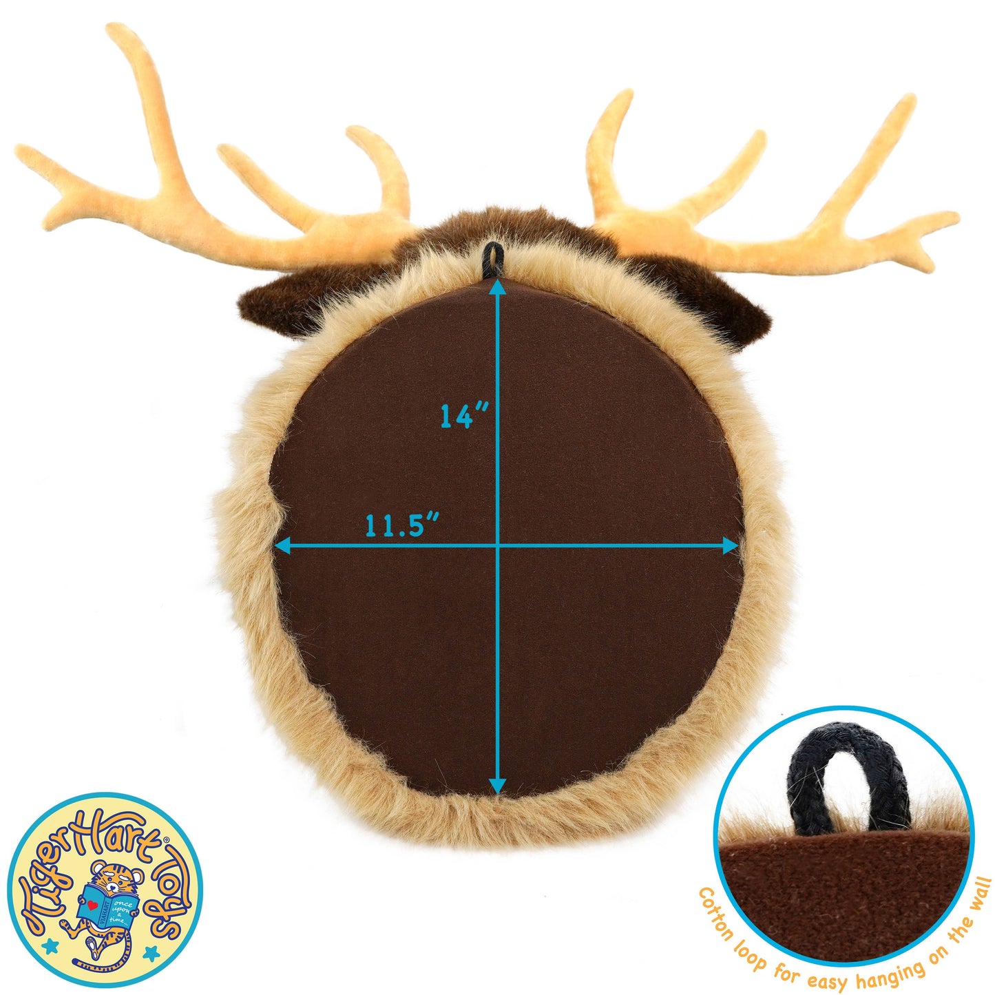 Evander the Elk Head | 25 Inch Stuffed Animal Plush
