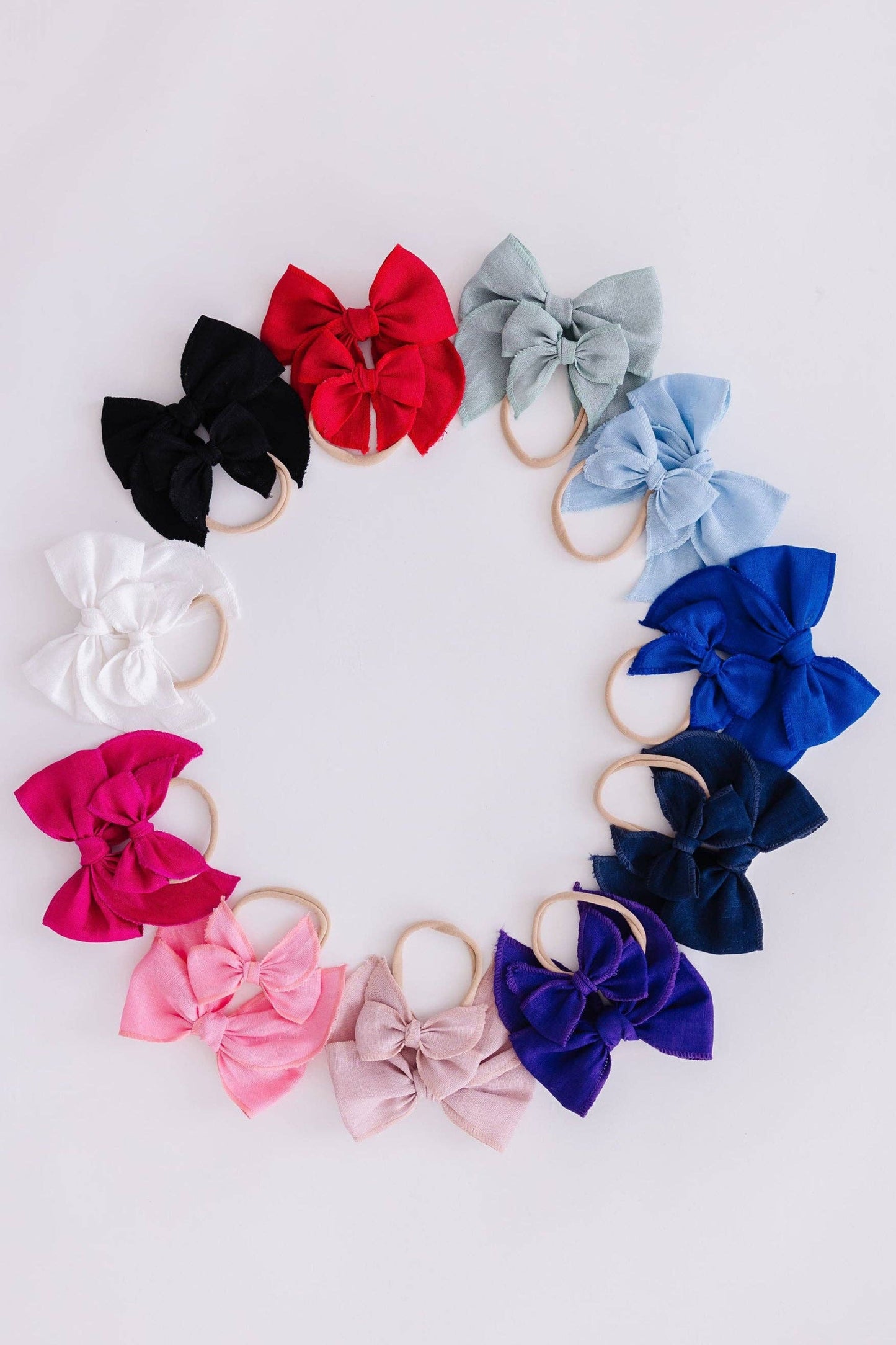Classic Hair Bow - Purple