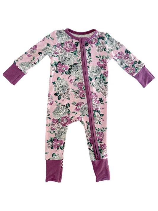 2-Way Zip Romper, Blissful Blossoms