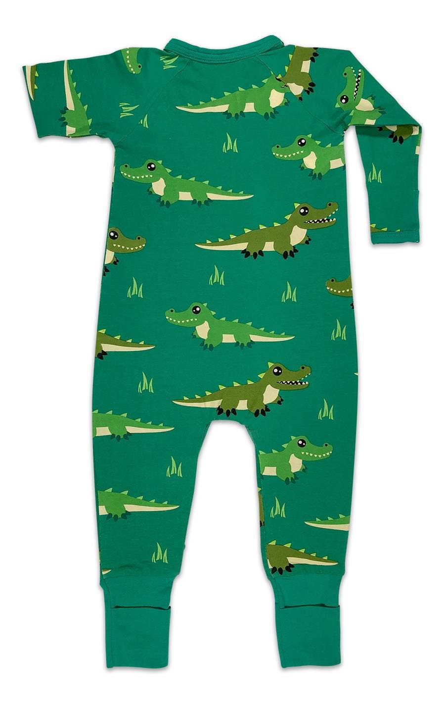 Crocodiles, Green Baby Pajamas