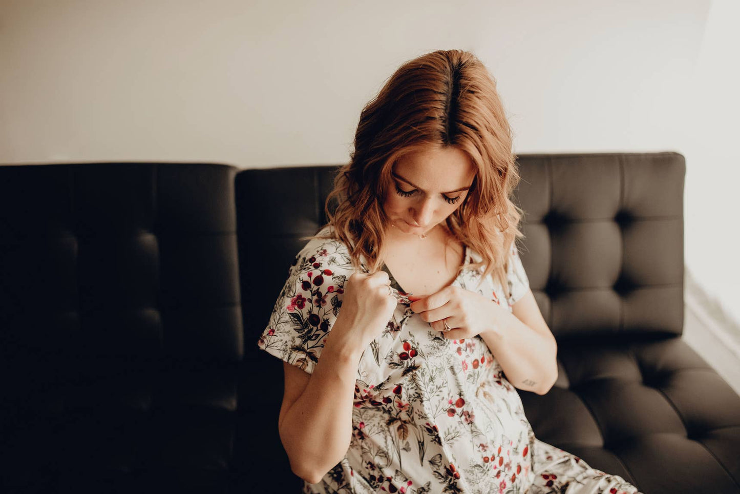 Floral Mommy Labor and Delivery/ Nursing Gown