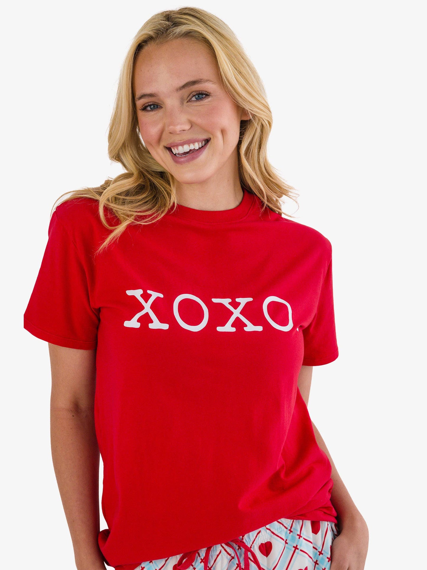Adult XOXO Red Short Sleeve Graphic Tee