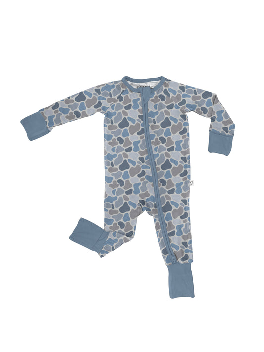 Watercolor Camo - Convertible Zip Pajamas
