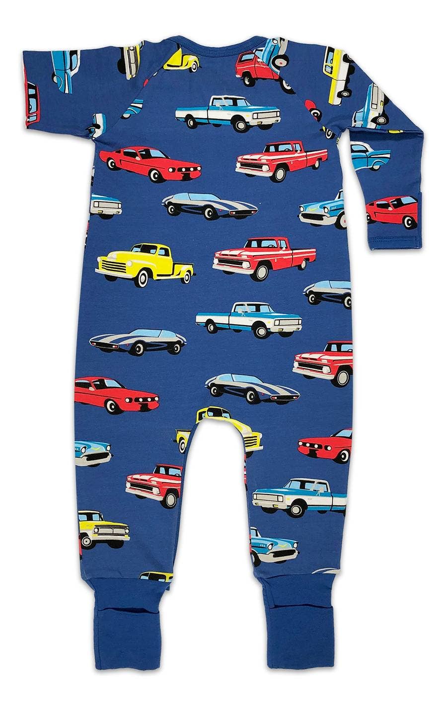 Cars & Trucks, Blue Baby Pajamas