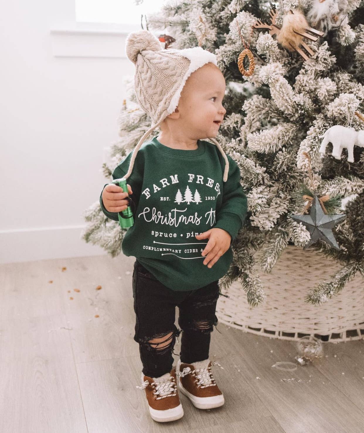 Fresh Farm | Kids & Adult Christmas Sweatshirt