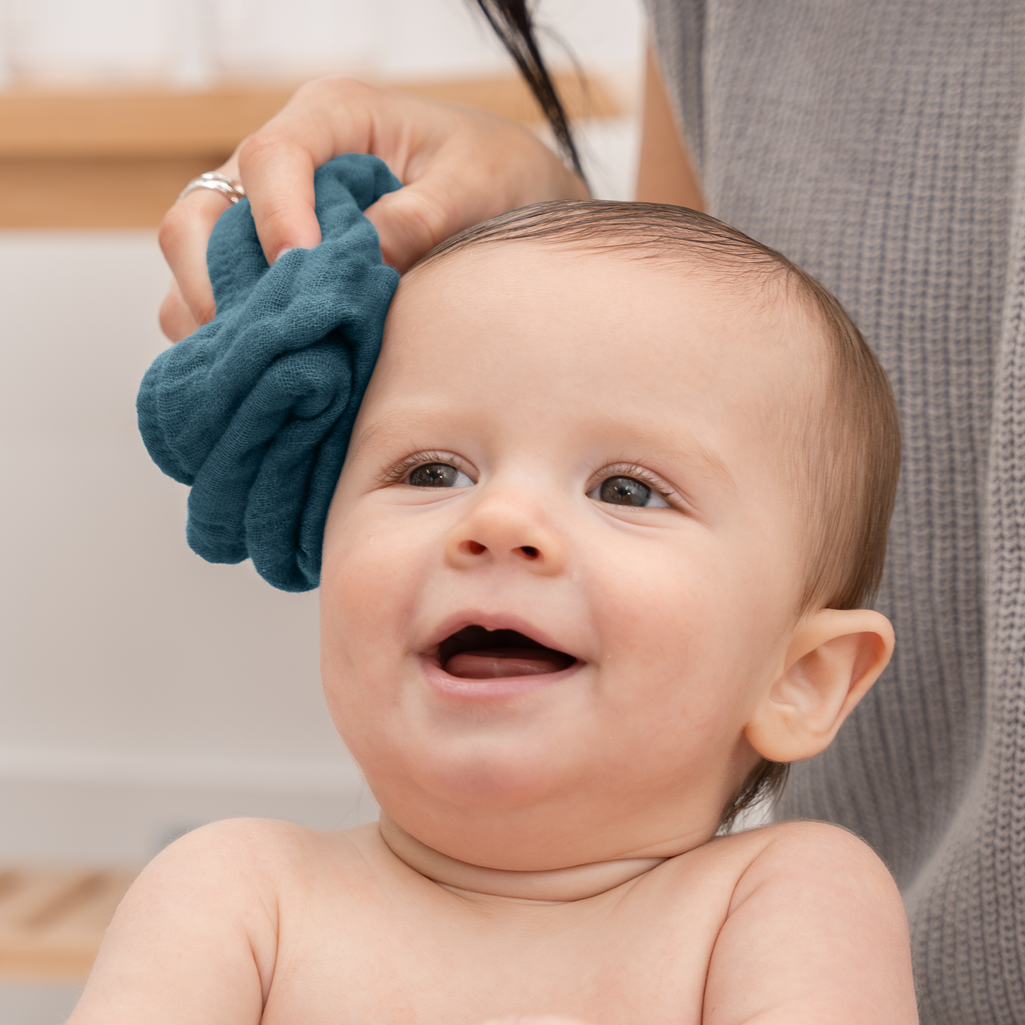 Baby Washcloths 100% Muslin Cotton by Comfy Cubs