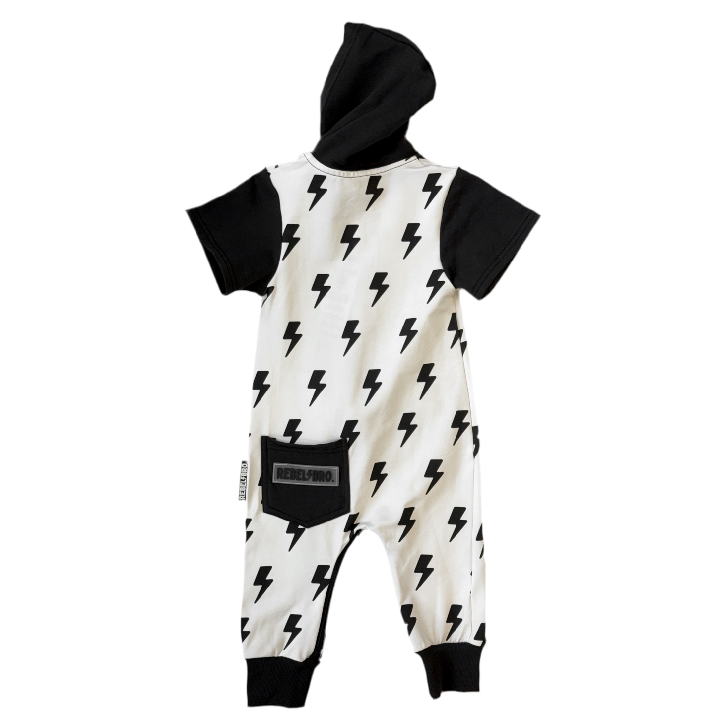 Hooded Rebel Short Sleeve Romper in Bowie