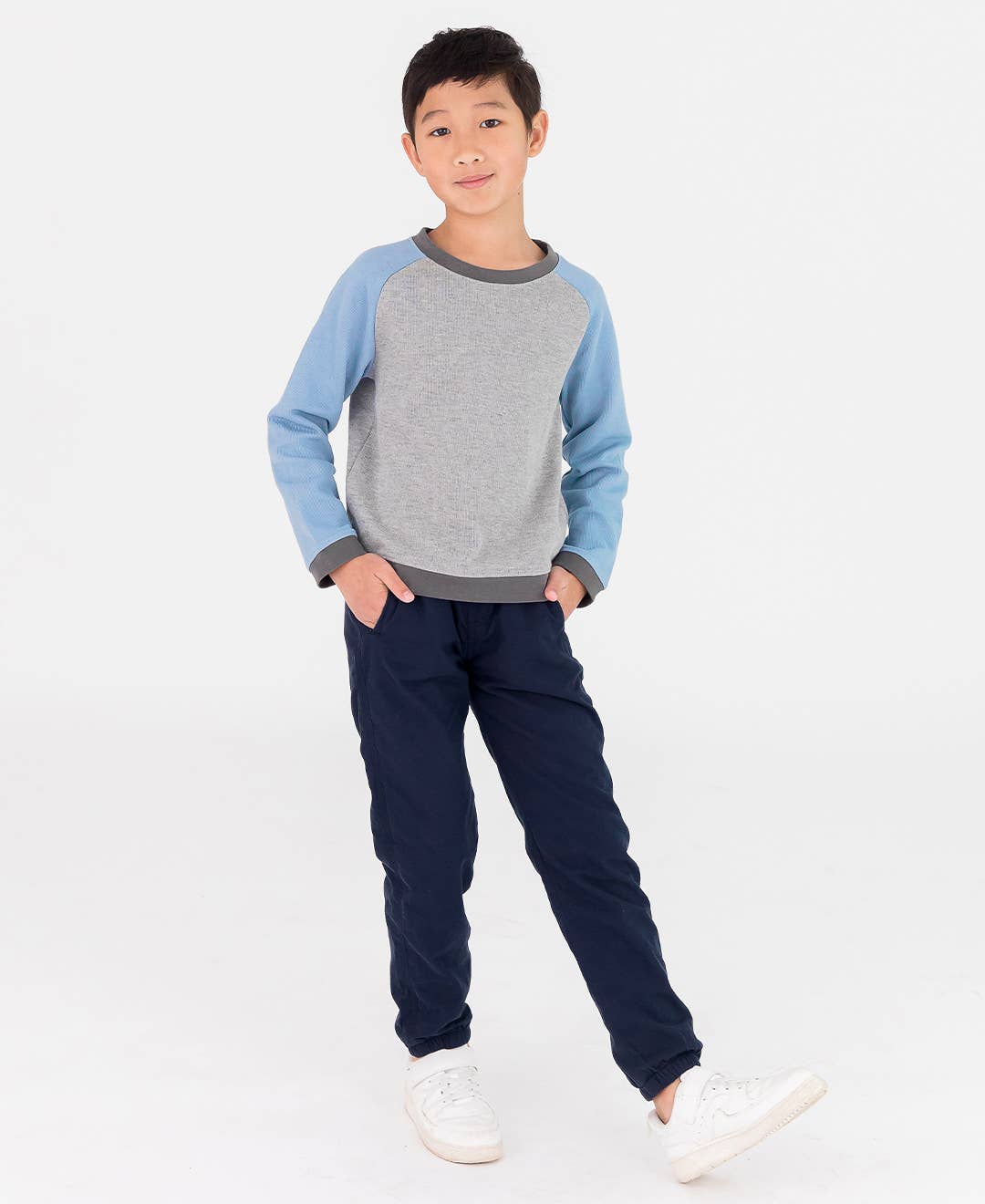 Boys Dark Navy Jogger Pants