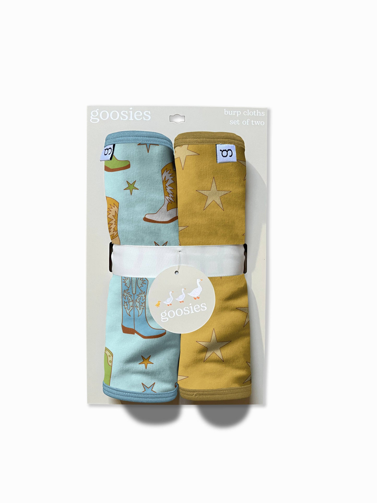 Cowboy Boots & Stars - Burp Cloth Sets