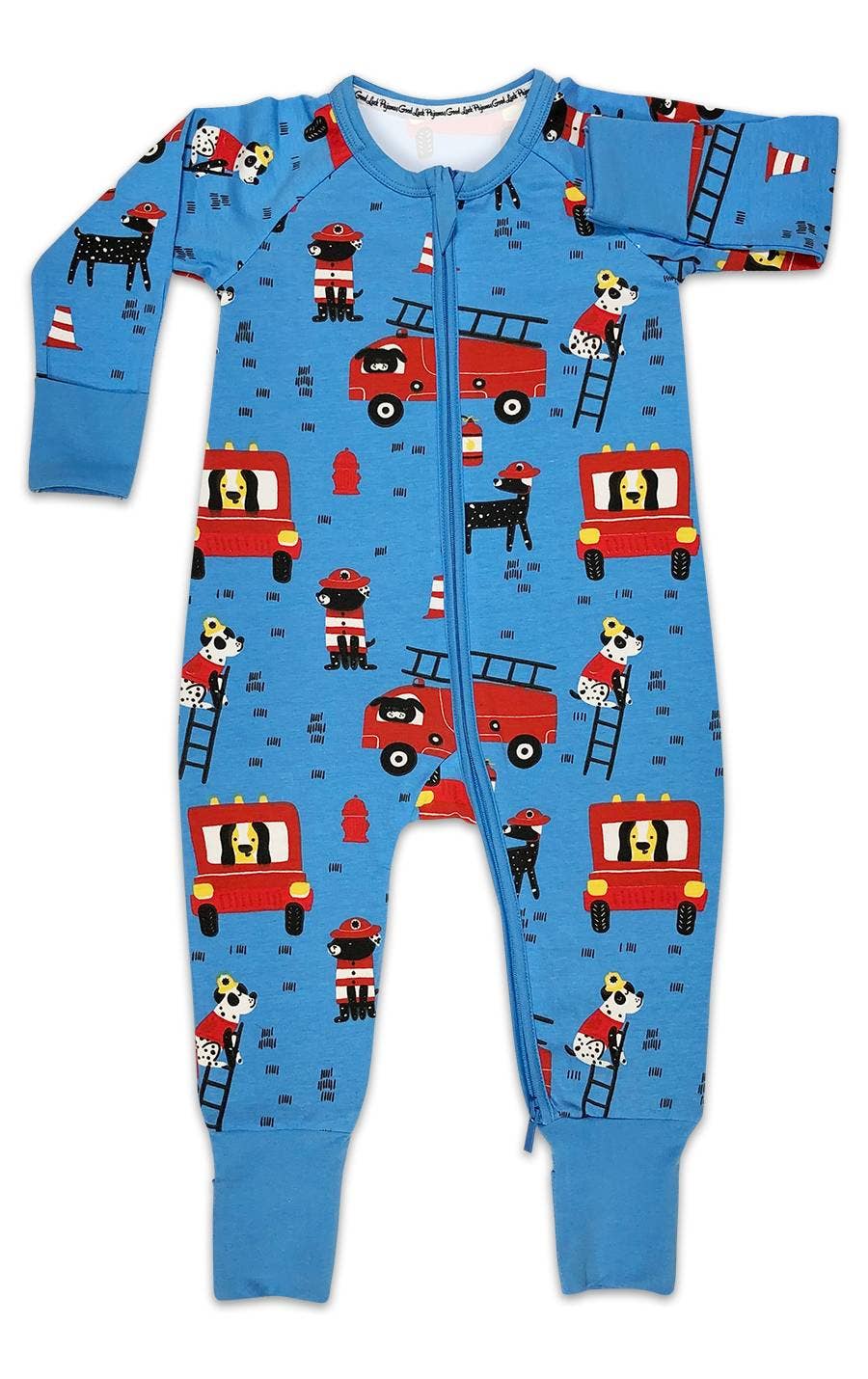 Doggy Firefighters, Blue Baby Pajamas