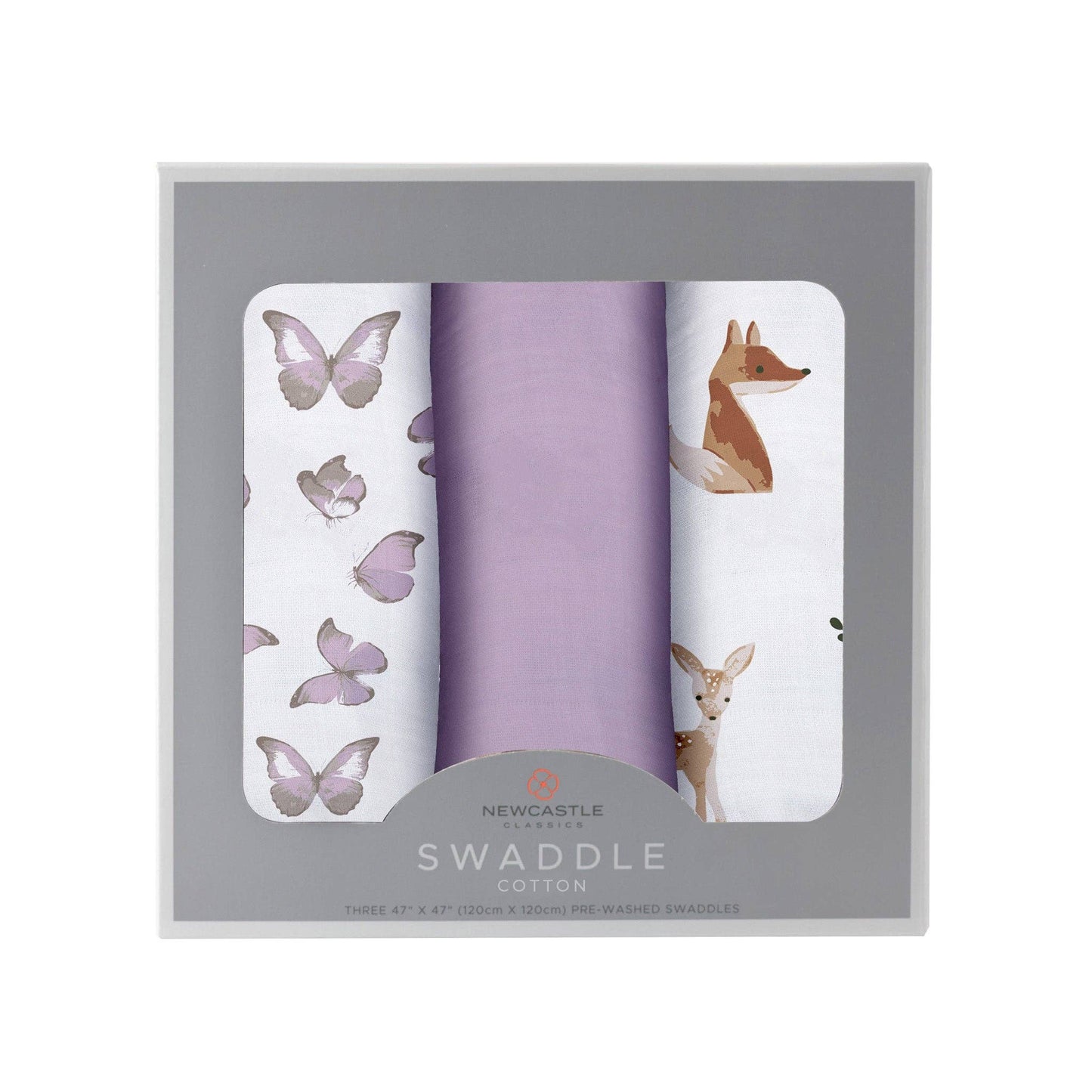 Mountain Meadow Swaddle 3 Pack - Sierra Fox & Deer