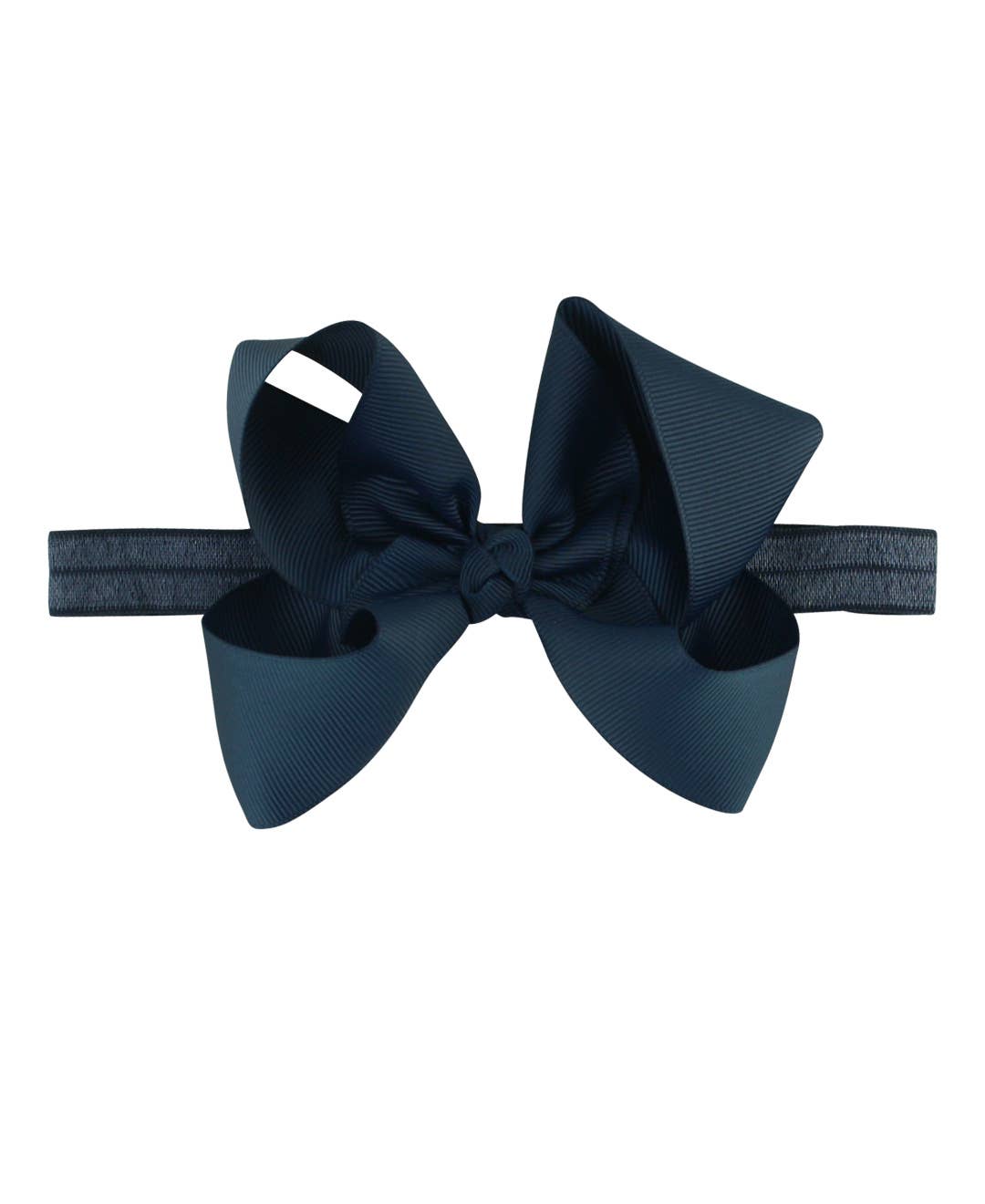 Girls Dark Navy Bow Headband