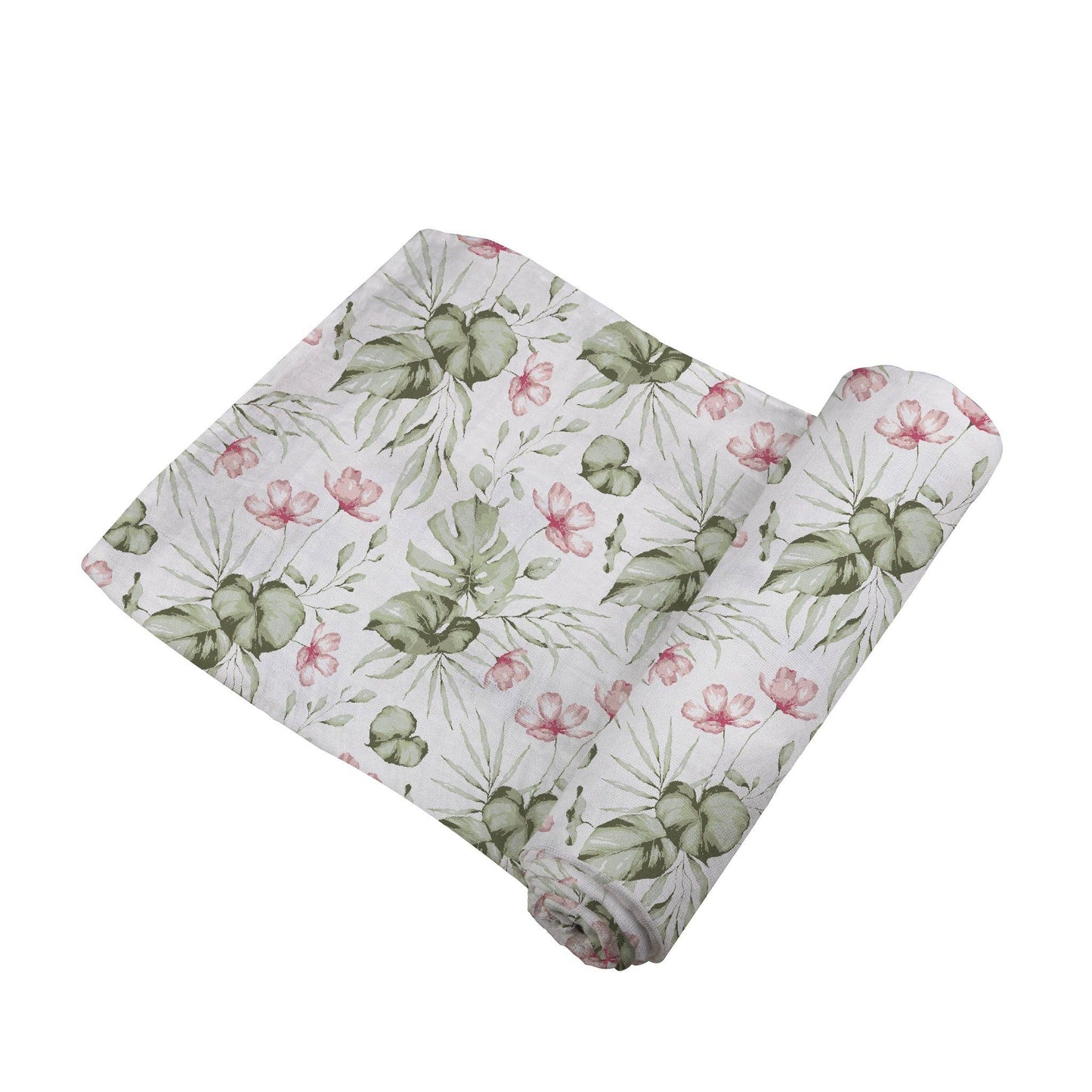 Silver Pink Orchid Swaddle