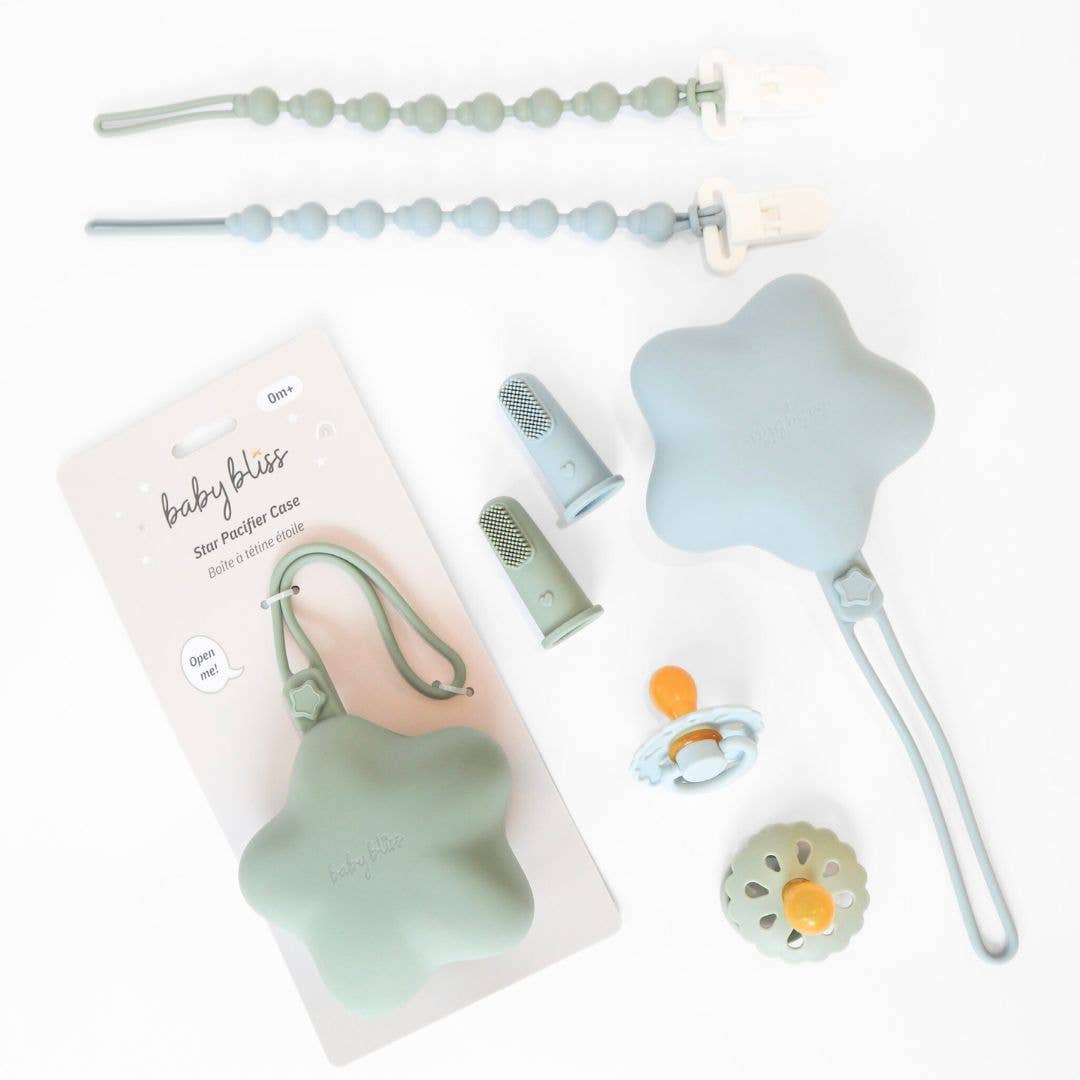 Star Pacifier Holder Case - Almond