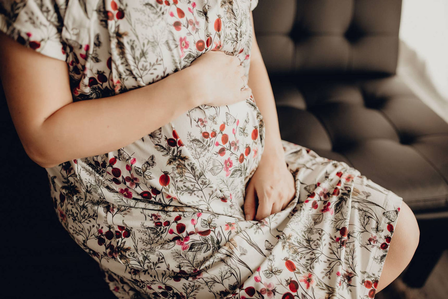 Floral Mommy Labor and Delivery/ Nursing Gown