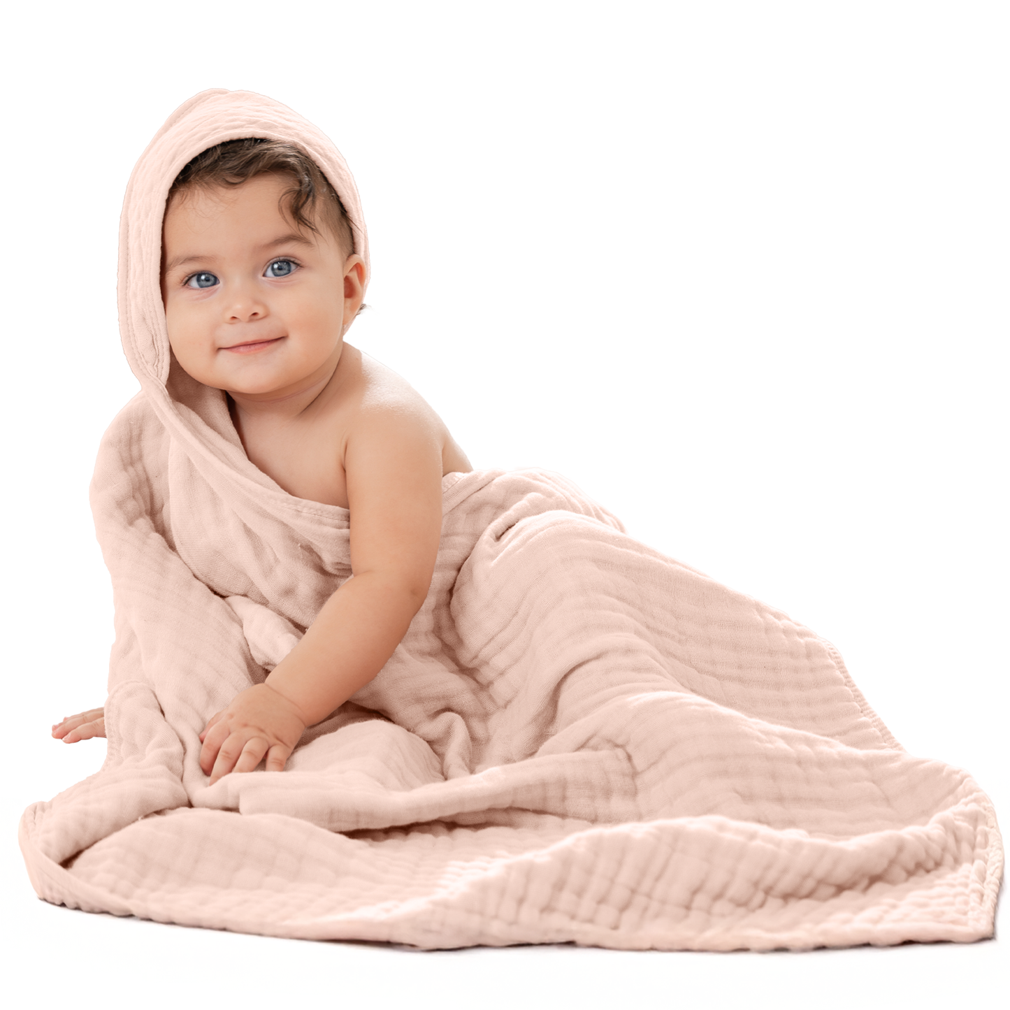 Hooded Baby Towels 6 Layer Muslin Cotton Towel for Kids