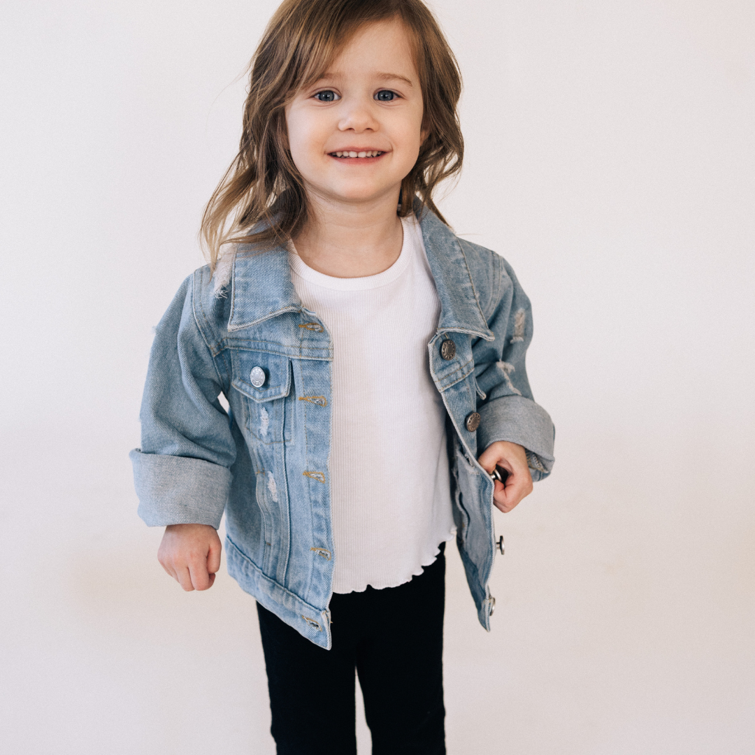Distressed Denim Jean Jacket - Child