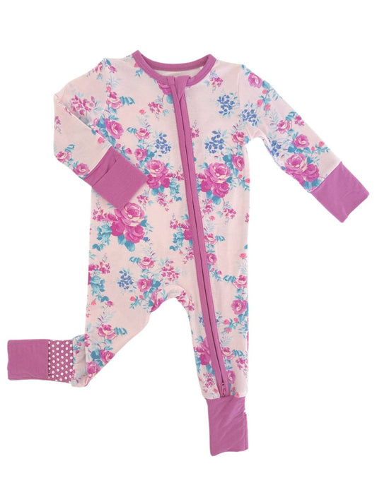 2-Way Zip Romper, Garden Secrets