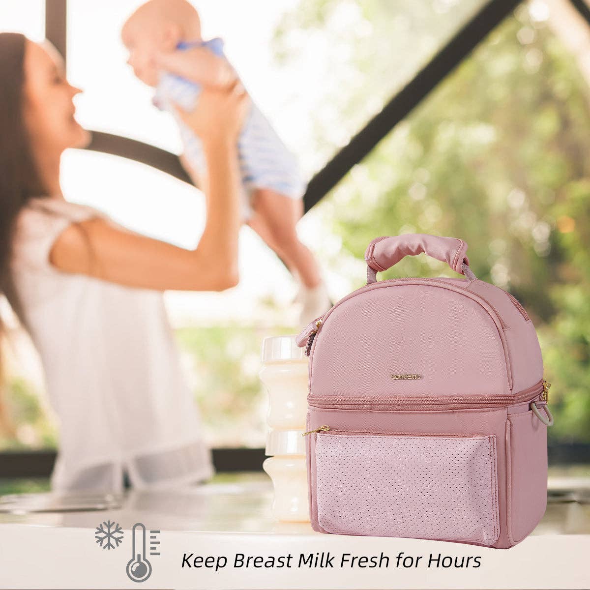 Breastmilk Cooler Bag with Detachable Insulation Box Set