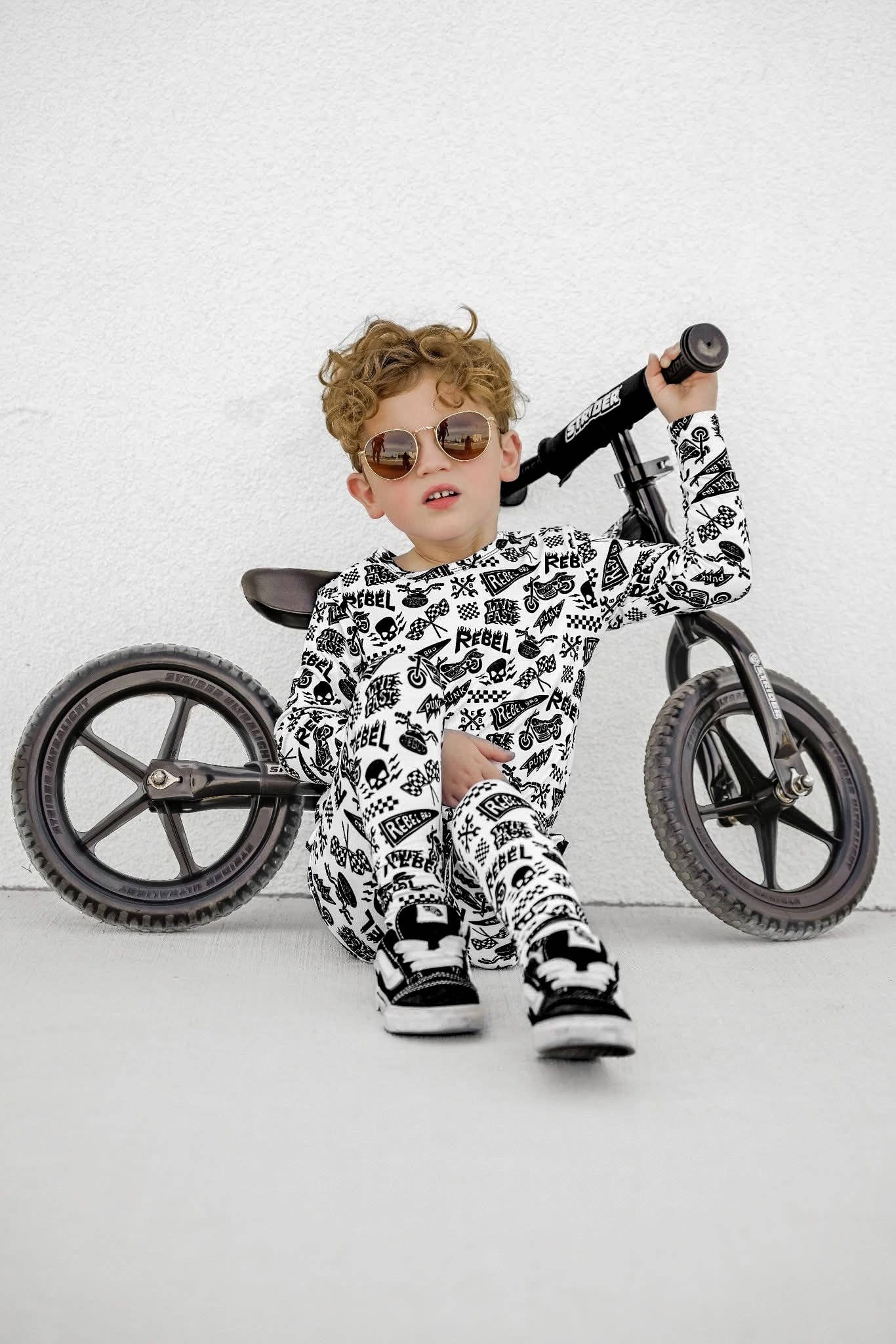 Bamboo Two Piece Set in Live Fast