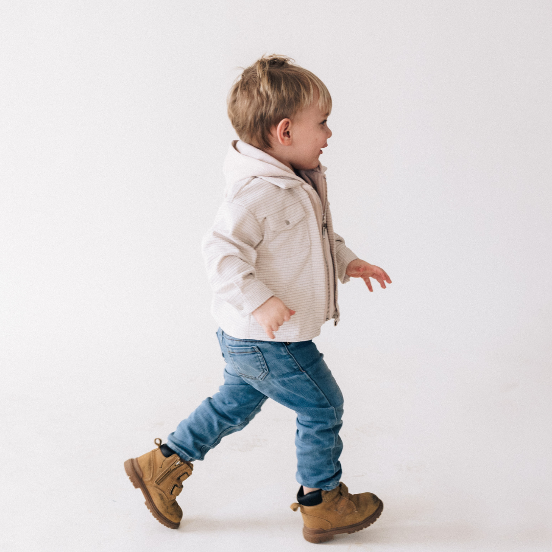 Textured Khaki Jacket - Child