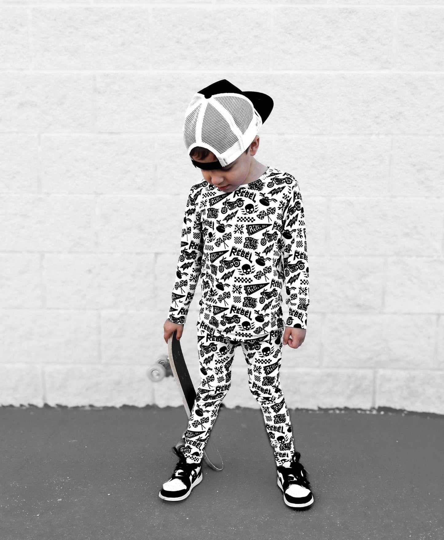 Bamboo Two Piece Set in Live Fast