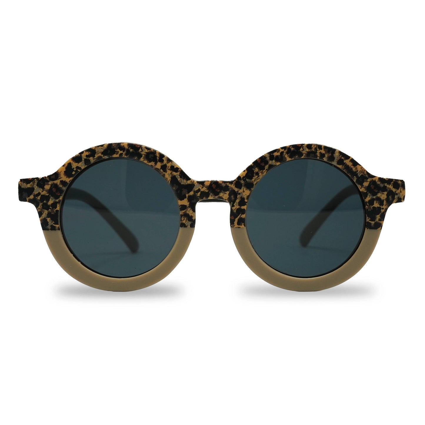 Kids Sunglasses - Leopard Brown (Round)