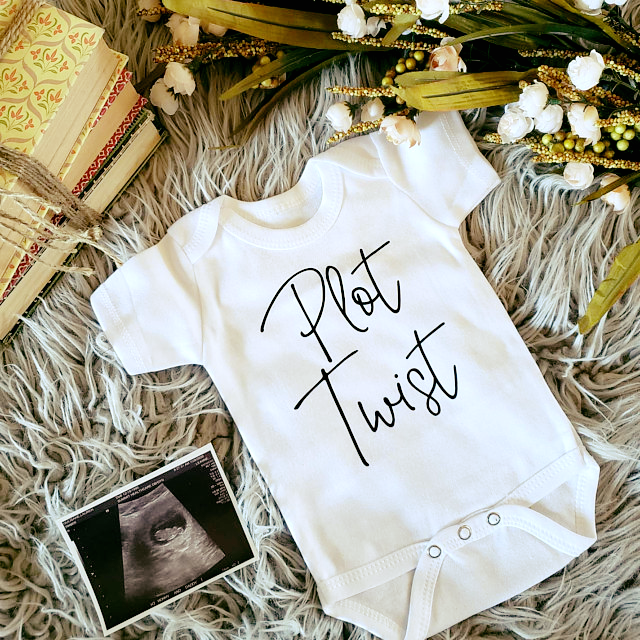 Plot Twist Pregnancy Announcement Onesie