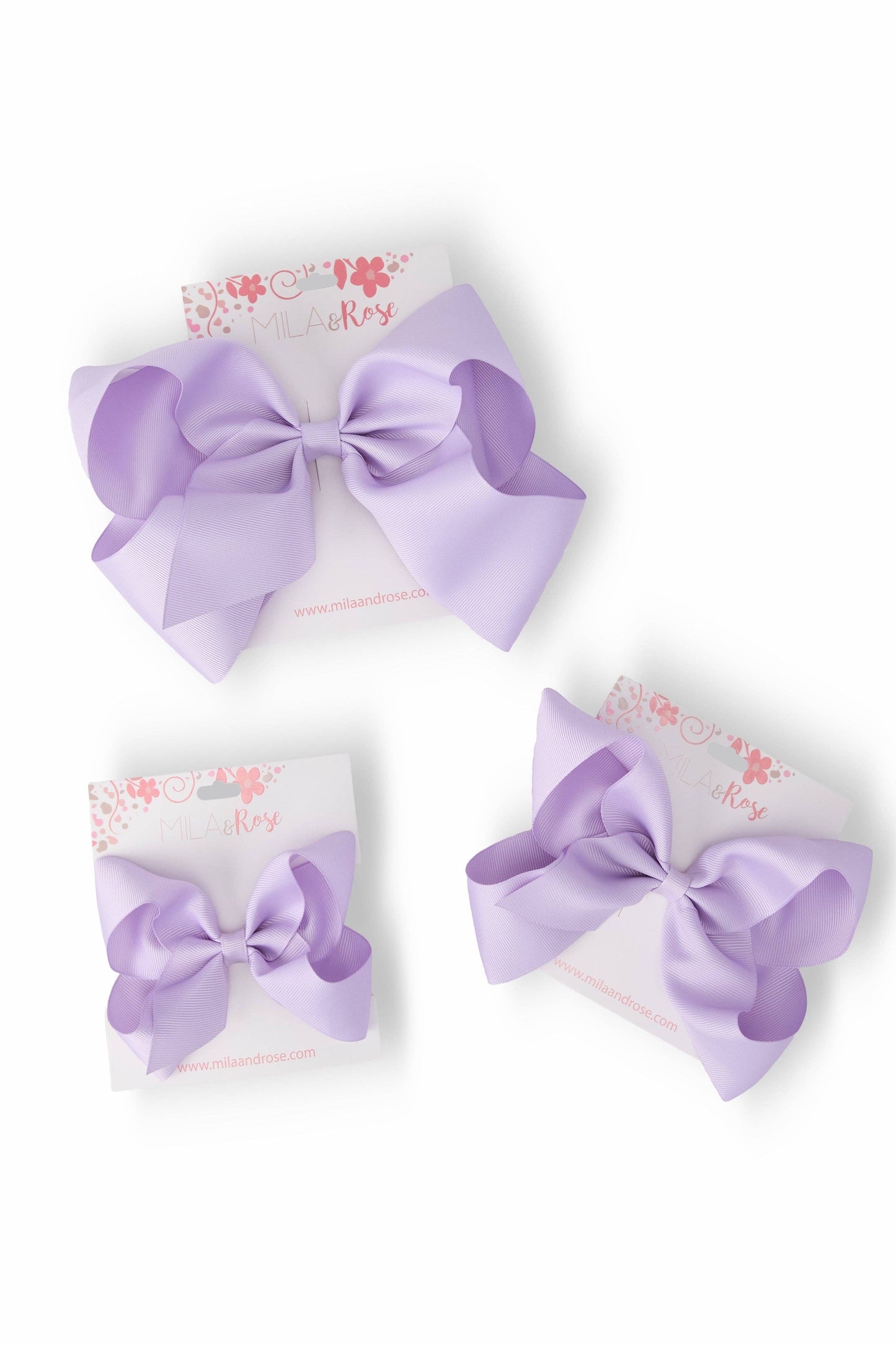 Lavender Grosgrain Hair Bow