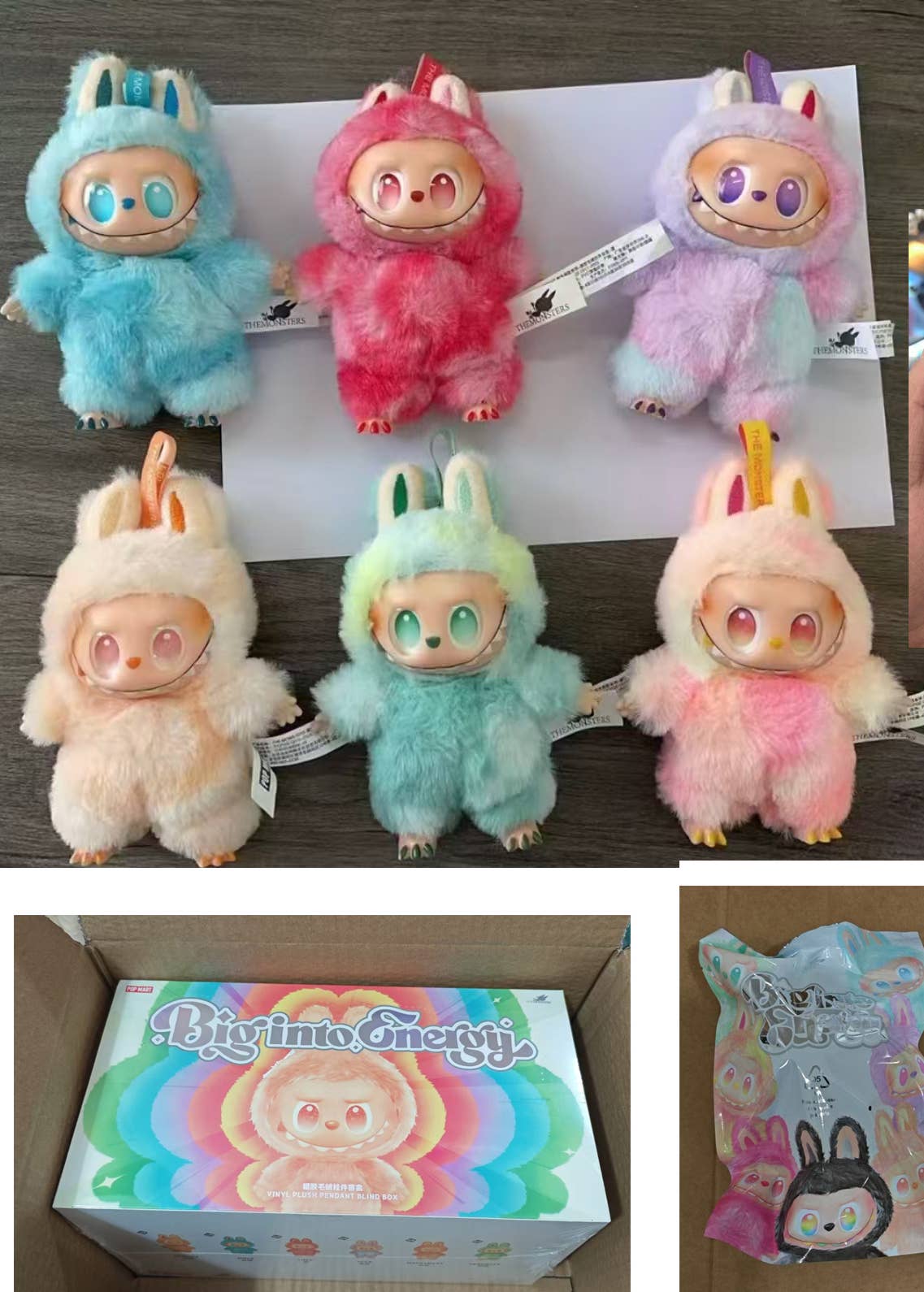 Labubu Style THE MONSTERS Big Into Energy Bag keychain