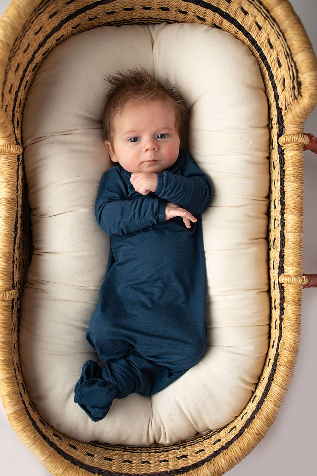 Navy Blue Knotted Gown