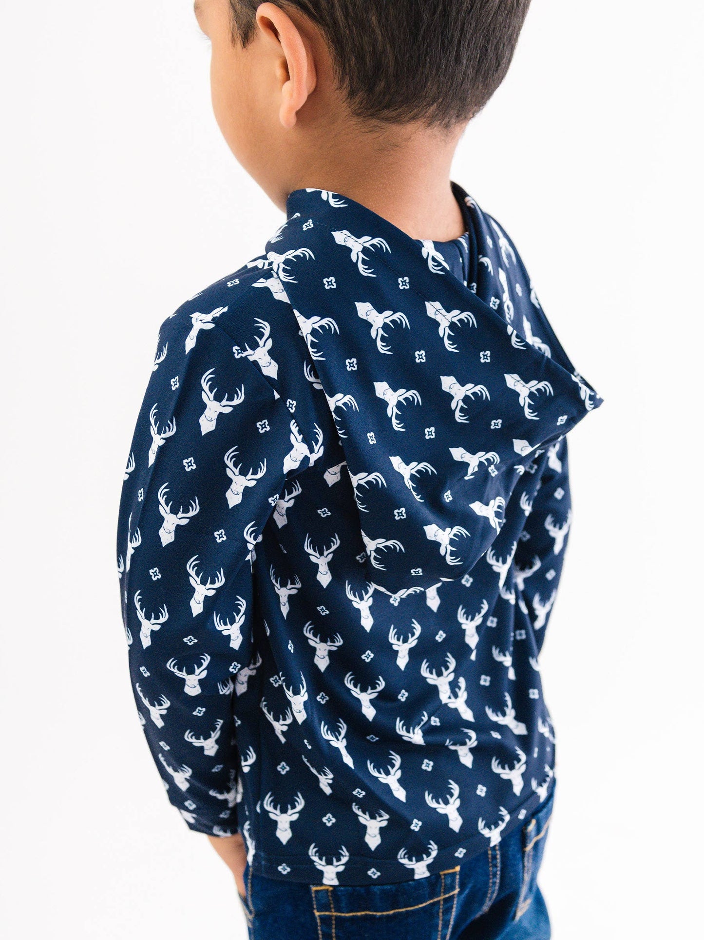 Boys Little Deer Lodge Performance Hooded Shirt