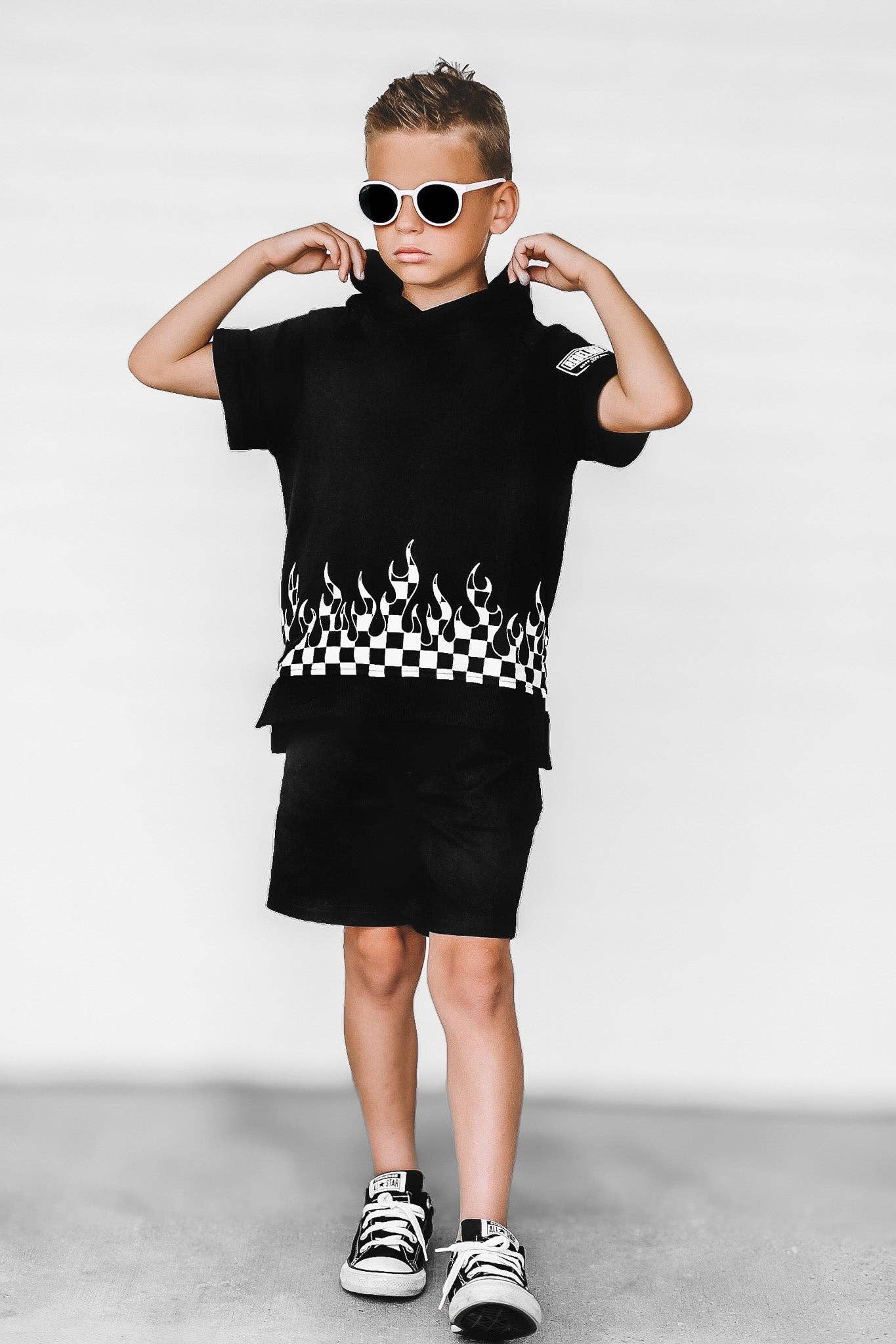 Short Sleeve Hoodie in Harley