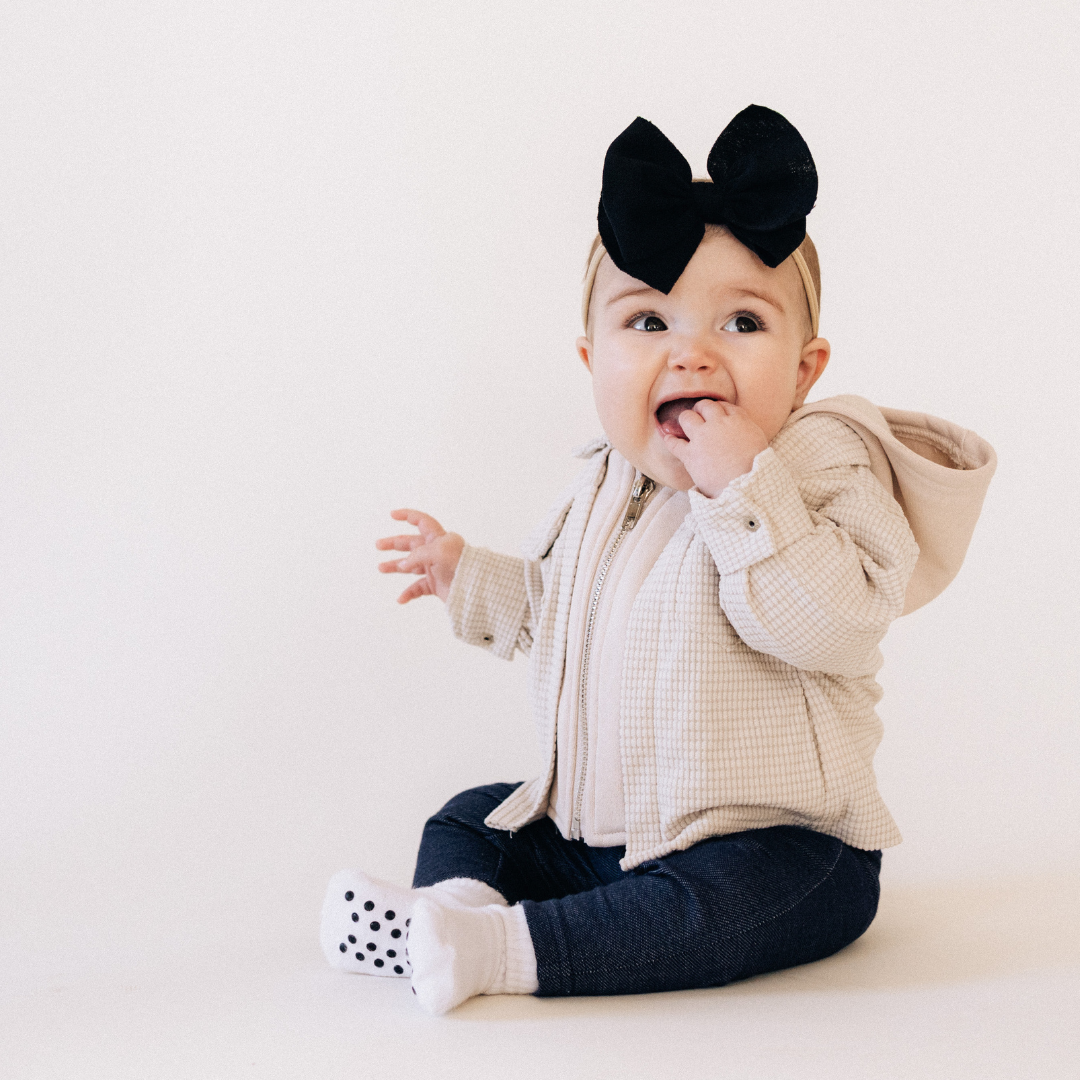 Textured Khaki Jacket - Infant