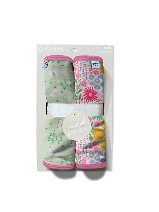 Spring Chickens - Burp Cloth Set