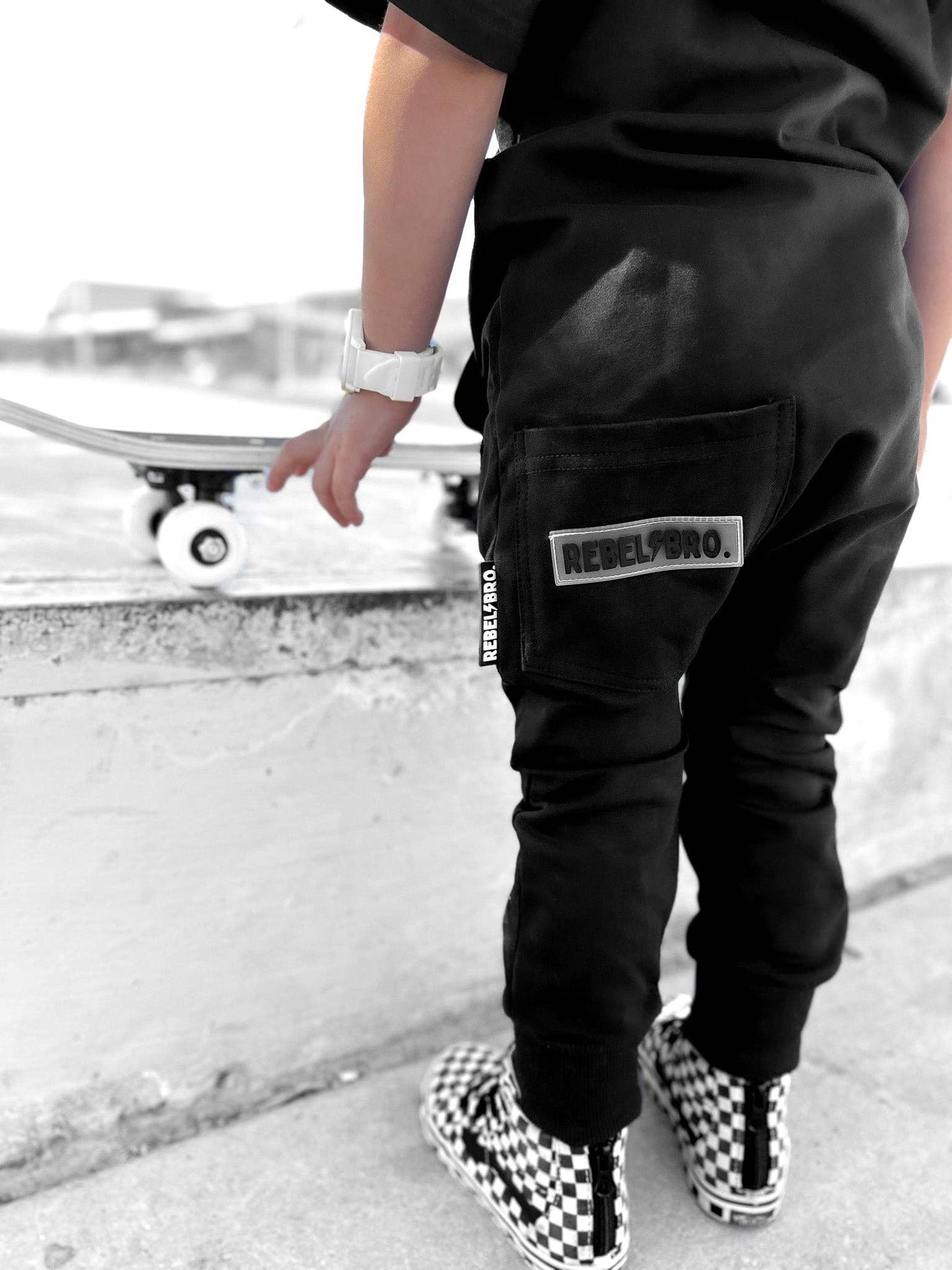 Hooded Rebel Short Sleeve Romper in Black