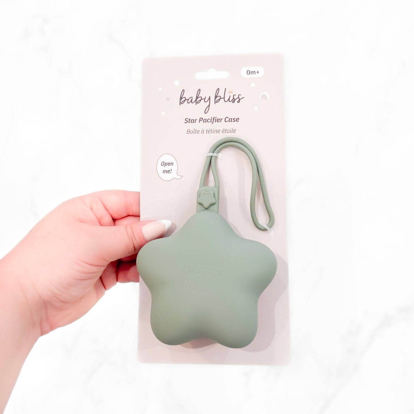 Star Pacifier Holder Case - Sage