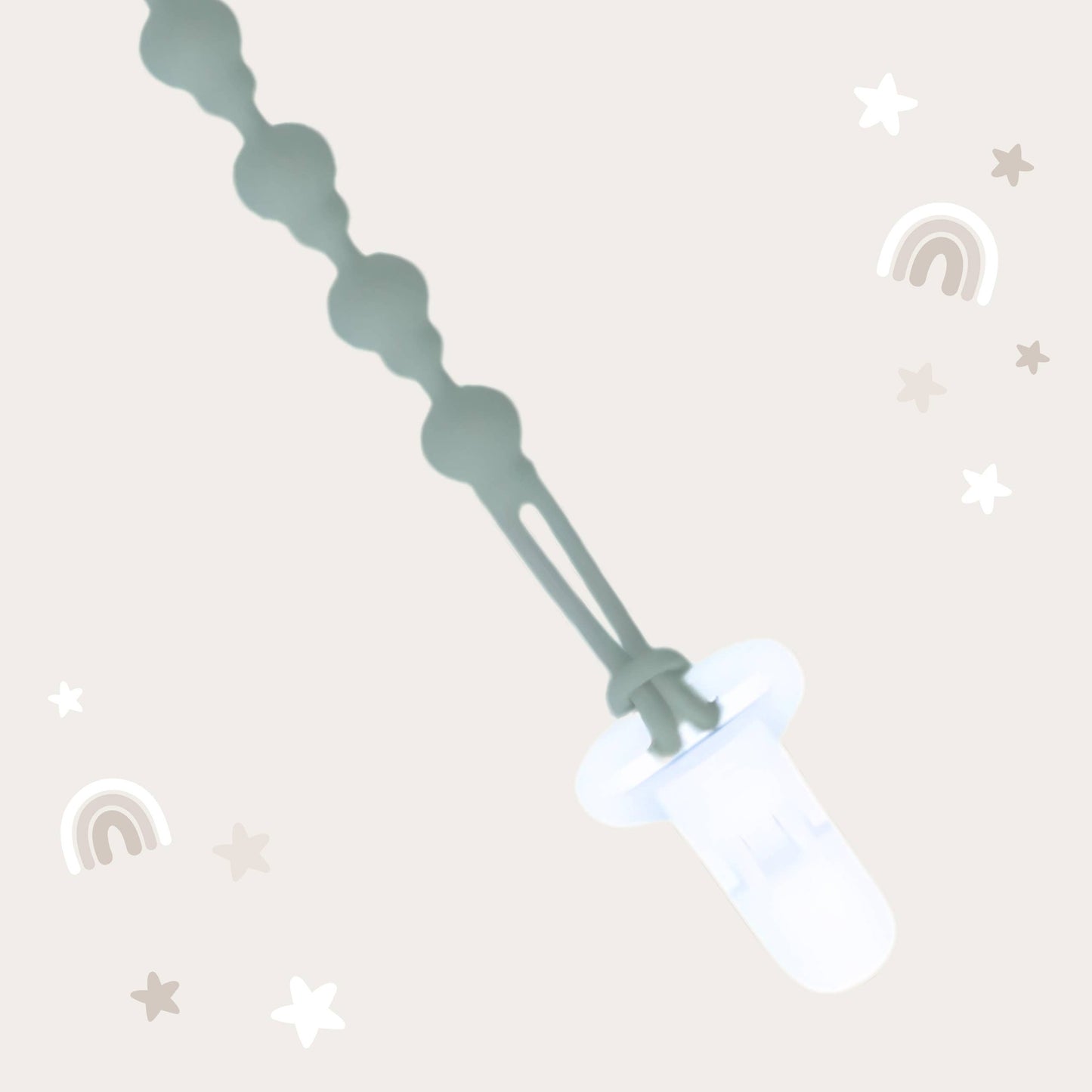 Pacifier Clip - Sage & Dusty Teal