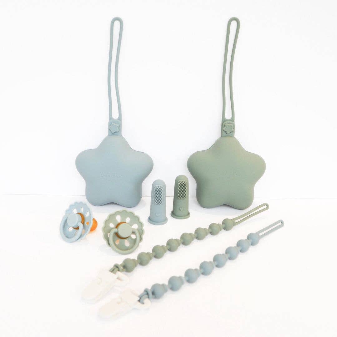 Star Pacifier Holder Case - Almond