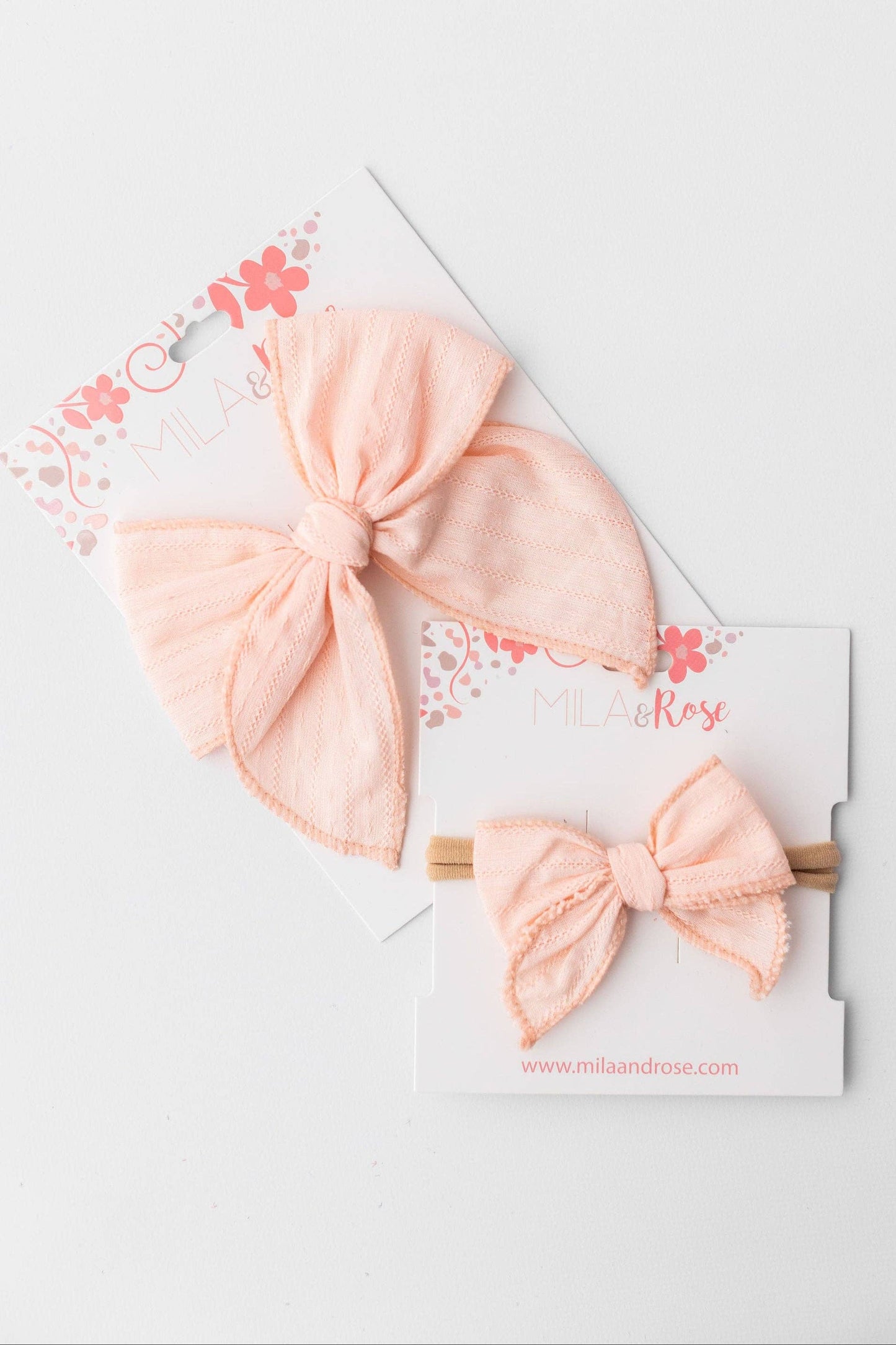 Classic Hair Bow - Petal Pink