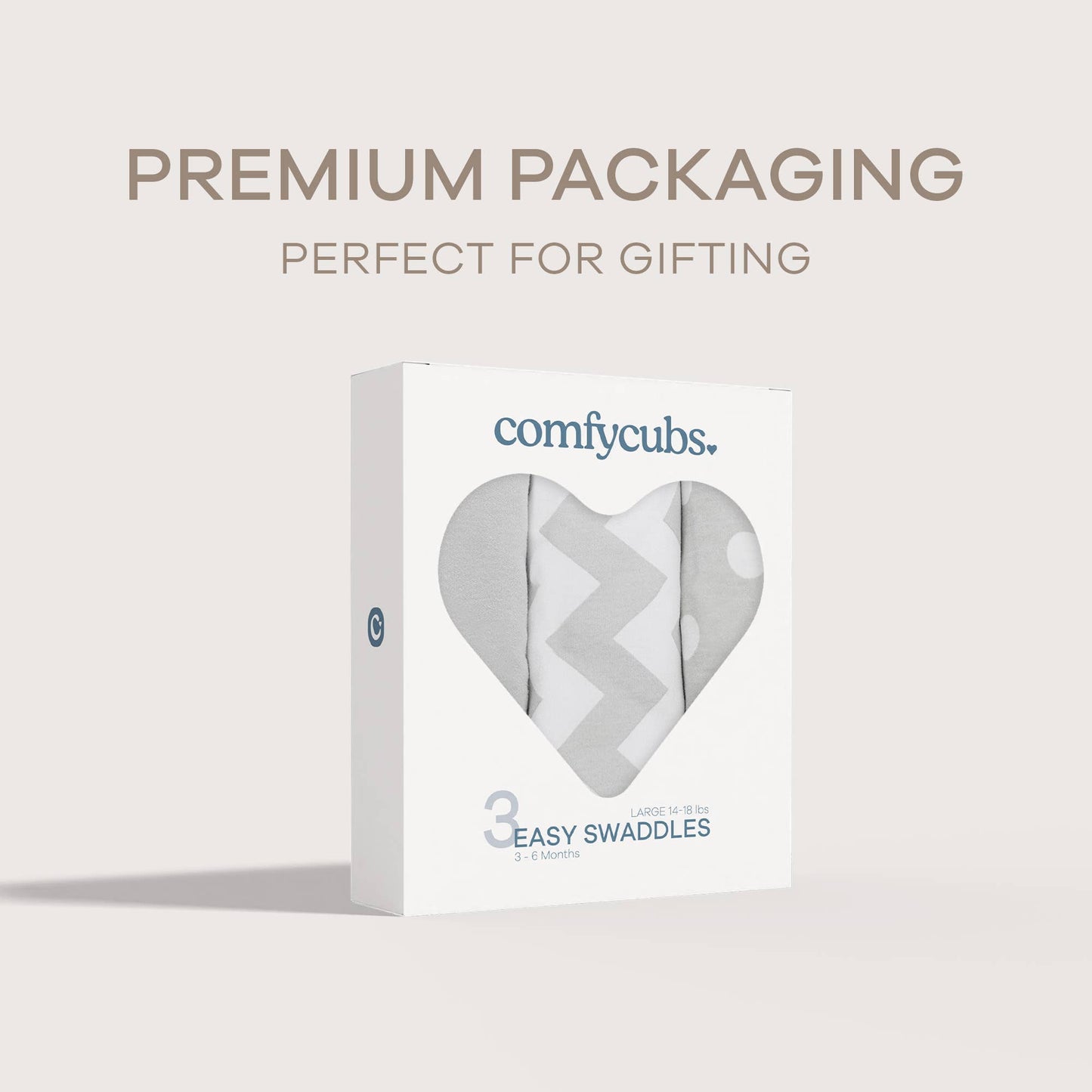 Baby Easy Swaddle Blankets - Pack of 3 by Comfy Cubs