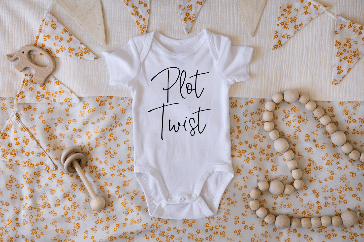 Plot Twist Pregnancy Announcement Onesie